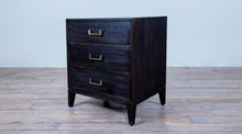 Load image into Gallery viewer, Campaign Nightstand 3 Drawers