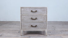Load image into Gallery viewer, Campaign Nightstand 3 Drawers