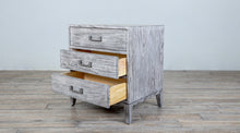 Load image into Gallery viewer, Campaign Nightstand 3 Drawers