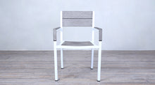Load image into Gallery viewer, Avalon Arm Chair White Powder Coated - Large Slat