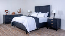 Load image into Gallery viewer, Campaign Bed Queen Wooden Panel
