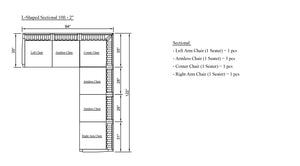 2 Piece Right L-Shaped