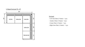 2 Piece Left L-Shaped