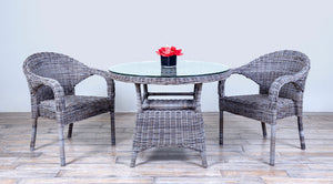 Westhampton Round 39" with Woven Top - Tropical Kubu