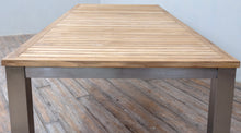 Load image into Gallery viewer, Avalon Dining Table fix top small vertical slat