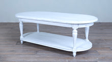 Load image into Gallery viewer, Louis XVI Oval Coffee Table no Carving with Shelf