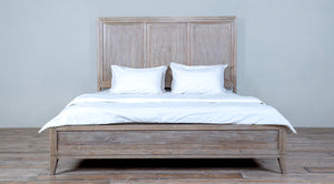 Campaign Bed King Wooden Panel