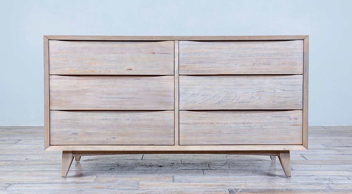 light wood modern dresser Berkeley 6 Drawers Dresser – Marie Albert Home