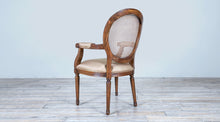 Load image into Gallery viewer, Louis XVI Oval Back Arm Chair No Carving