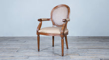 Load image into Gallery viewer, Louis XVI Oval Back Arm Chair No Carving