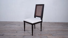 Load image into Gallery viewer, Vintage French Square Side Chair Tight Seat and Cane