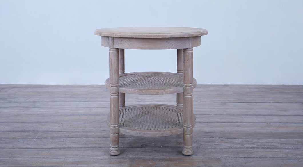 Round Side Table Turning  Legs with Cane