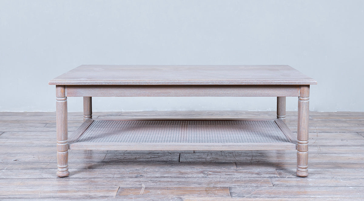 Coffee Table Rectangular Turning  Leg with Cane