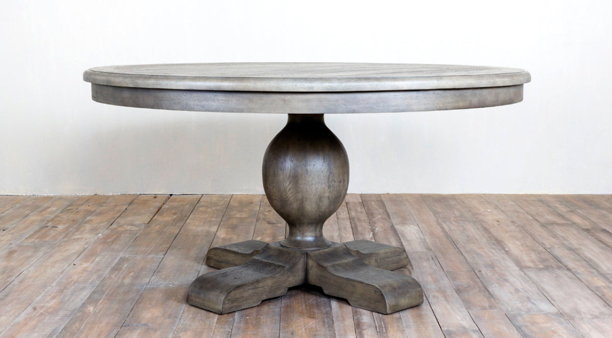 French Urn Pedestal Round Dining Table 60