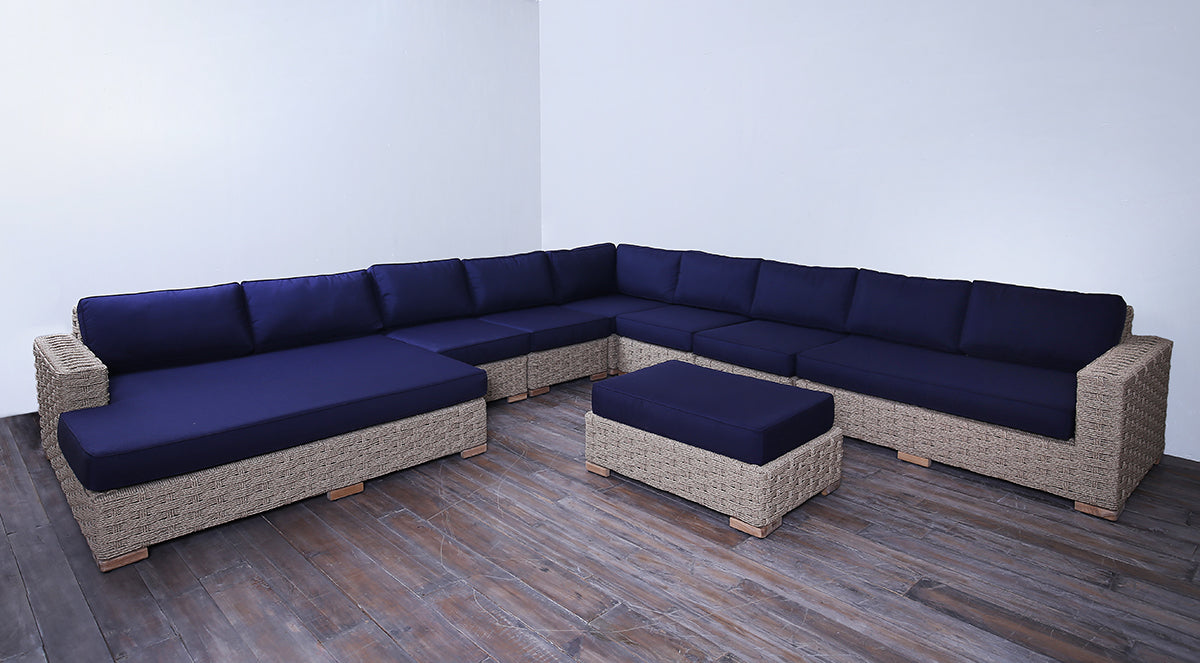 Rutherford Sectional Options - Rope Twist Euro Ash