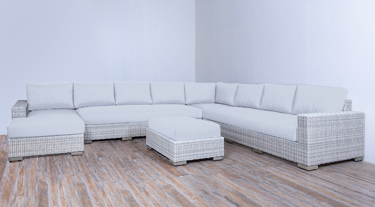 Rutherford Sectional Chaise Options - Spectro Half Round