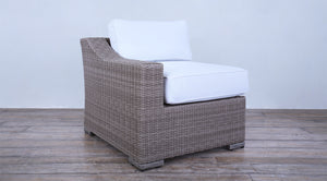 Provence Classic  Sectional - White Koboo Half Round