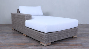 Majorca Sectional Chaise Option - White Koboo Half Round