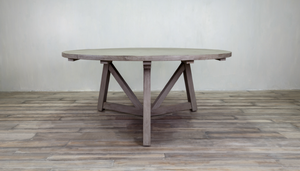 Rafter Teak Round Dining Table 60" - Outdoor