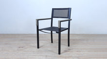 Load image into Gallery viewer, Avalon Arm Chair Batyline - Black Ebony Powder Coated