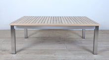 Load image into Gallery viewer, Avalon Coffee Table Finger Slat Polished Stainless