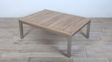 Load image into Gallery viewer, Avalon Coffee Table Finger Slat Polished Stainless