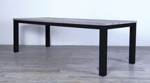 Load image into Gallery viewer, Avalon Dining Table Horizontal Slats Black Ebony Finish