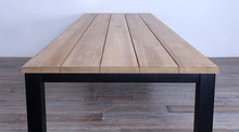 Load image into Gallery viewer, Avalon Dining Table Horizontal Slats Black Ebony Finish