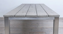Load image into Gallery viewer, Avalon Dining Table Horizontal Slats Stainless Steel