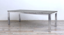 Load image into Gallery viewer, Avalon Dining Table Vertical Slats Stainless Steel