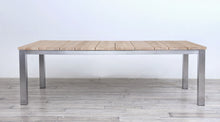 Load image into Gallery viewer, Avalon Dining Table Vertical Slats Stainless Steel