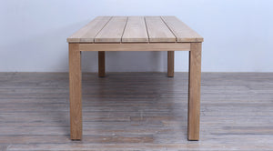 Avalon Wooden Dining Table Horizontal Slats