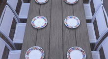 Load image into Gallery viewer, Avalon Dining Table Horizontal Slats White Sand