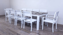 Load image into Gallery viewer, Avalon Dining Table Horizontal Slats White Sand