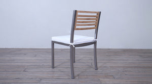 Avalon Side Chair Stainless Steel - Small Slat