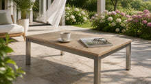 Load image into Gallery viewer, Avalon Coffee Table Finger Slat Polished Stainless
