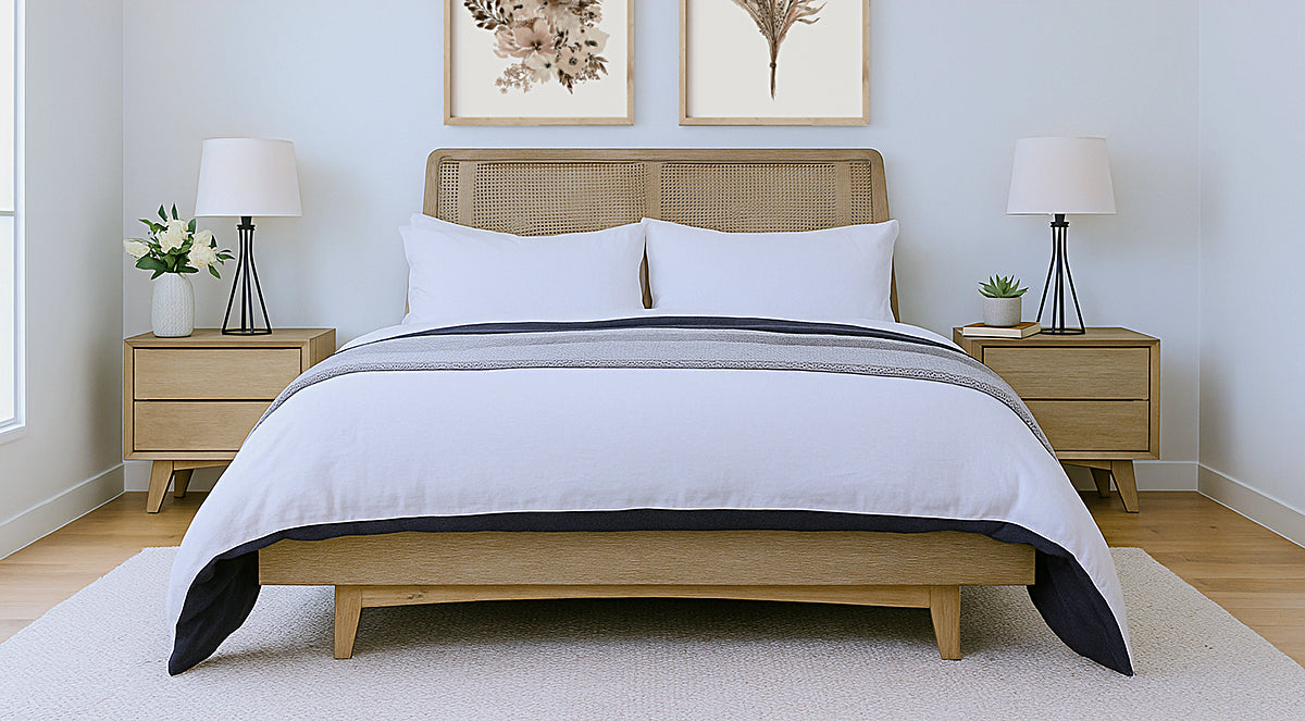 Berkeley Bed Queen Cane Headboard
