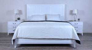 Campaign Bed King Wooden Panel