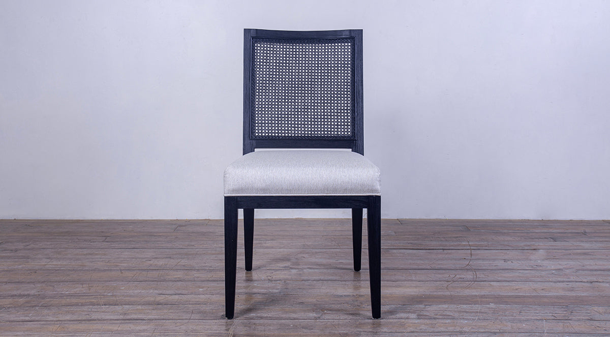 French Contemporary Side Chair Cane Back