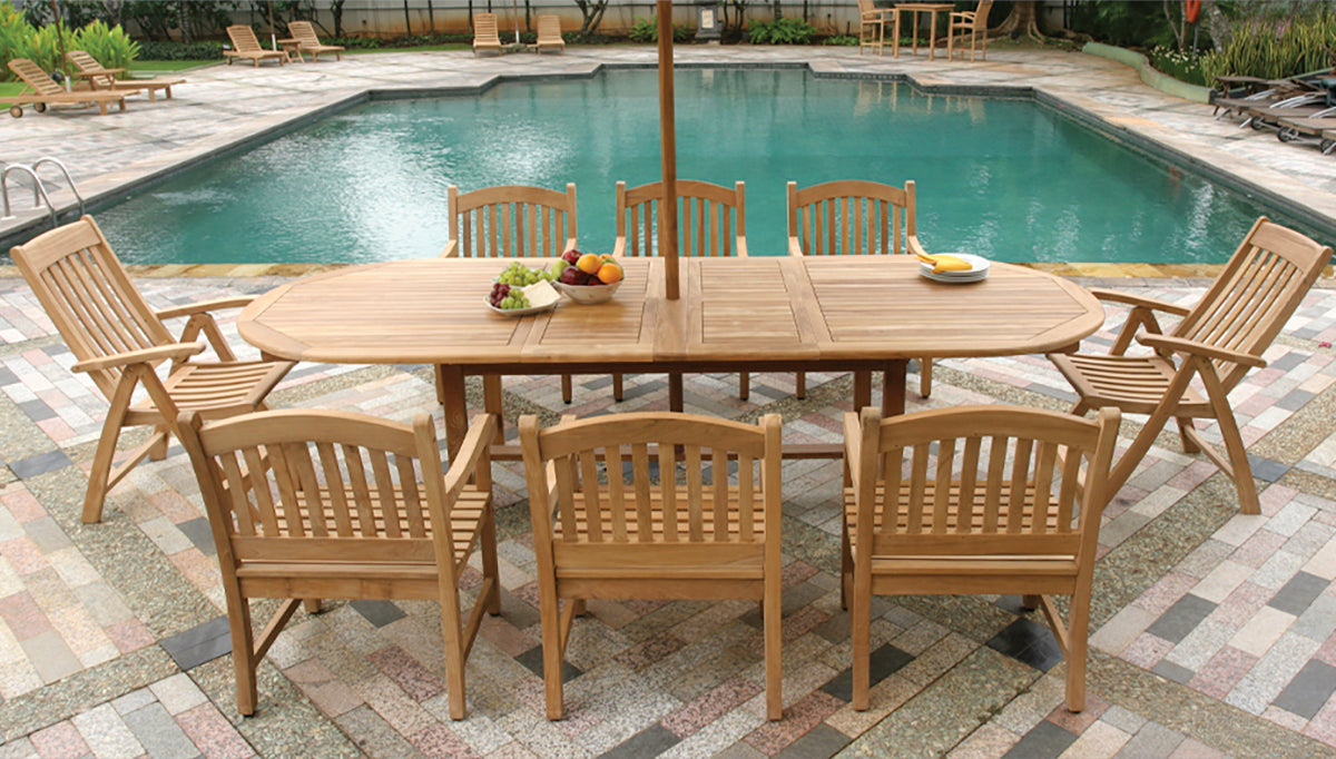 Annapolis Oval Double Extension Table