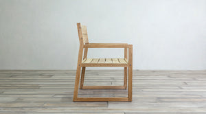 Milan Dining Arm Chair Teak wood