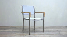 Load image into Gallery viewer, Avalon Arm Chair Batyline Stainless Steel