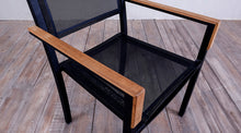 Load image into Gallery viewer, Avalon Arm Chair Batyline Black Ebony Finish