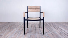 Load image into Gallery viewer, Avalon Arm Chair Large Slat Black Ebony Finish