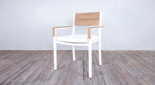 Load image into Gallery viewer, Avalon Arm Chair White Powder Coated - Large Slat