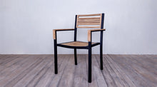 Load image into Gallery viewer, Avalon Arm Chair Small Slat Black Ebony Finish