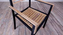 Load image into Gallery viewer, Avalon Arm Chair Small Slat Black Ebony Finish