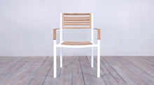 Load image into Gallery viewer, Avalon Arm Chair  White Powder Coated - Small Slat