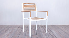 Load image into Gallery viewer, Avalon Arm Chair  White Powder Coated - Small Slat