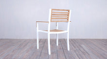 Load image into Gallery viewer, Avalon Arm Chair  White Powder Coated - Small Slat